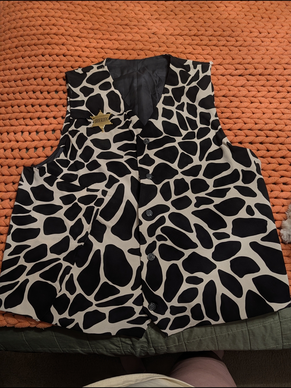 Cow Patterned Men's Vest